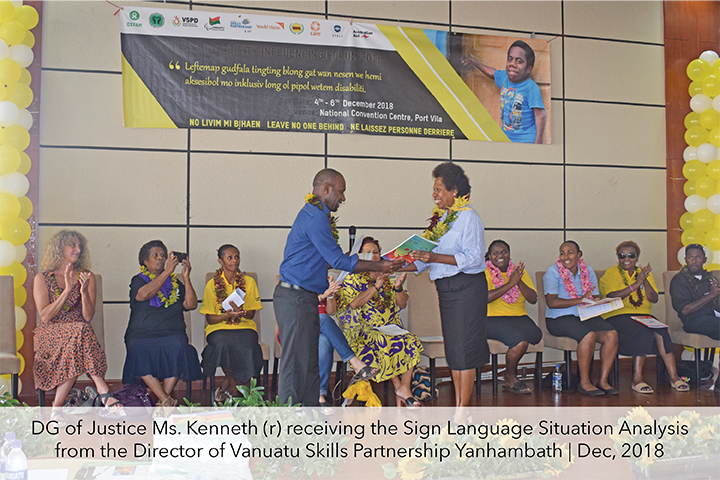 Advancing Sign language in Vanuatu