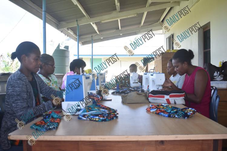 Local tailors sewing for cyclone-affected families