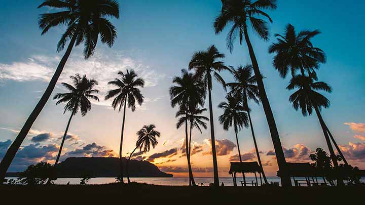 Sunset view from a beach in Port Olry, Santo, Vanuatu by Joel Johnsson