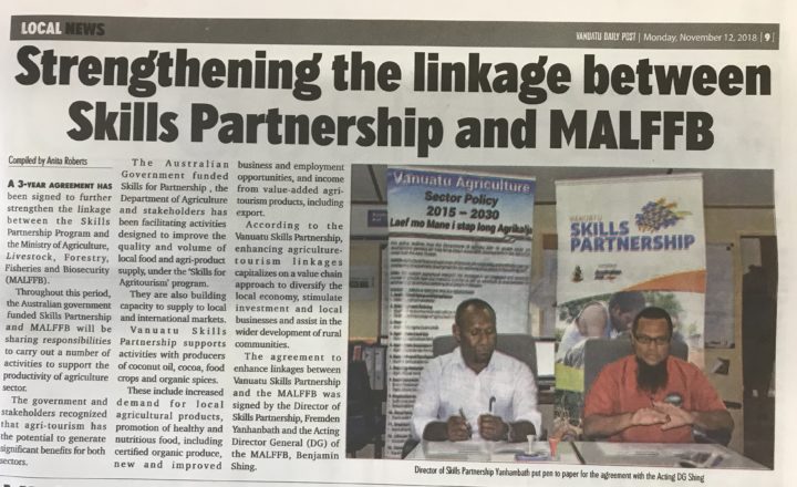 Strengthening the linkage between Skills Partnership and MALFFB
