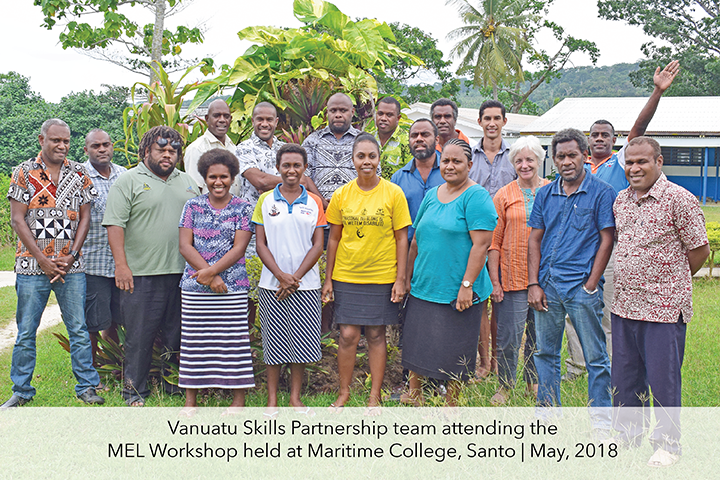 MEL workshop with Skill Centre Managers in Santo