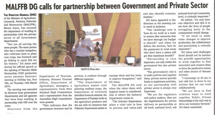 MALFFB calls for partnership between Government and PS